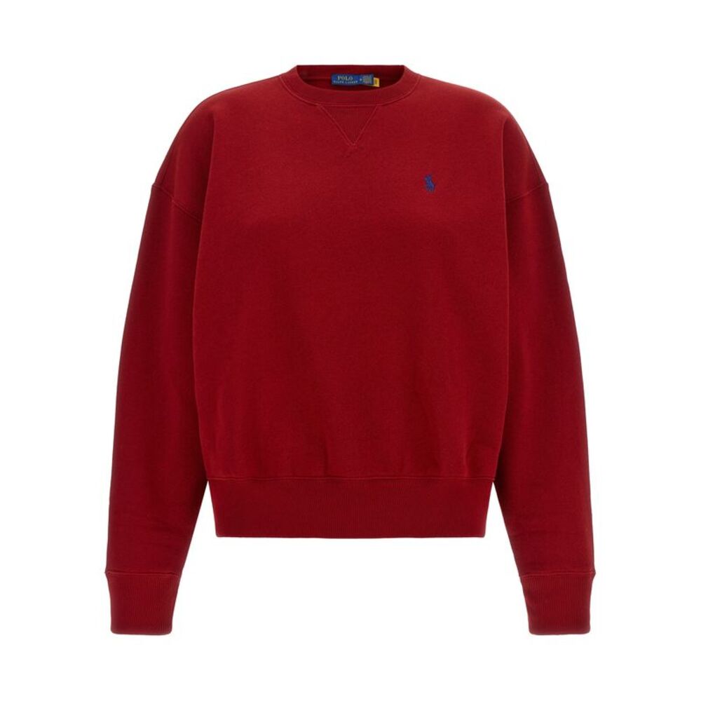 Polo Ralph Lauren Red Cotton Women's Sweatshirt